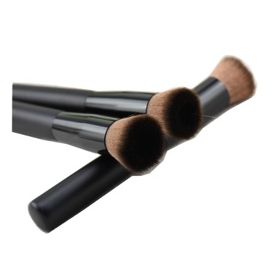 Nylon hair wooden handle liquid private label foundation brush