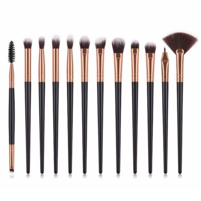 Professional Eye Make Up Brush 12pcs Eyeshadow Makeup Brushes Private Label Eyeliner Wholesale Makeup Brush Set