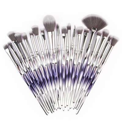 20 transparent diamond eye shadow brushes makeup brush set